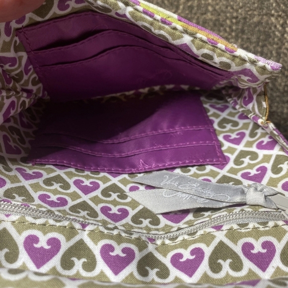 VERA BRADLEY Minin Crossbody Green Floral Satchel - Picture 4 of 6